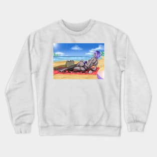 Hassan of Serenity Summer Wet Background Crewneck Sweatshirt